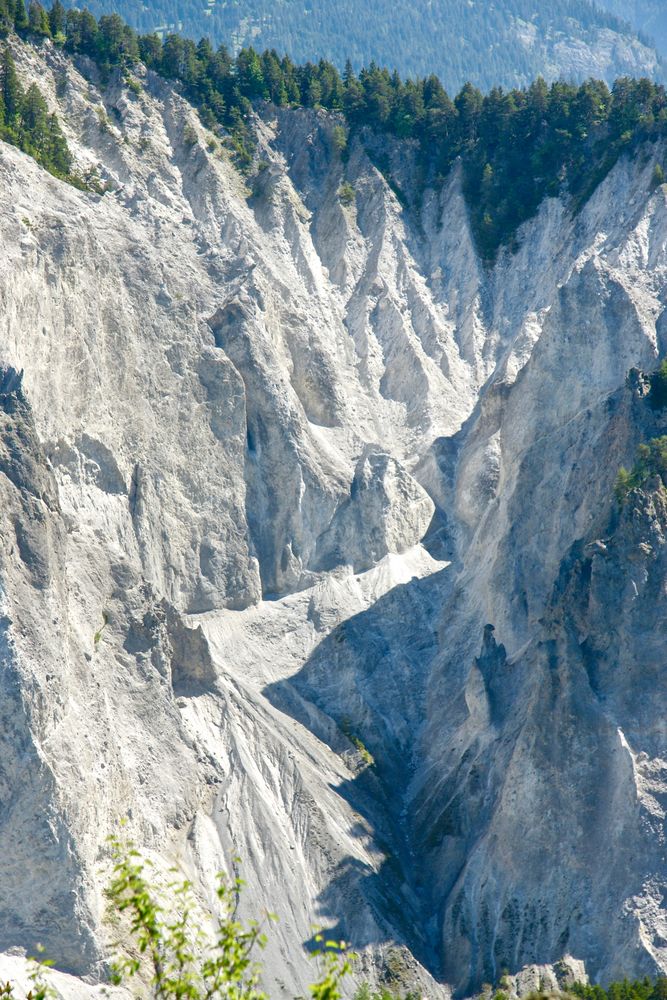 Detailaufnahme aus der Ruinaulta (Surselva/GR/CH)