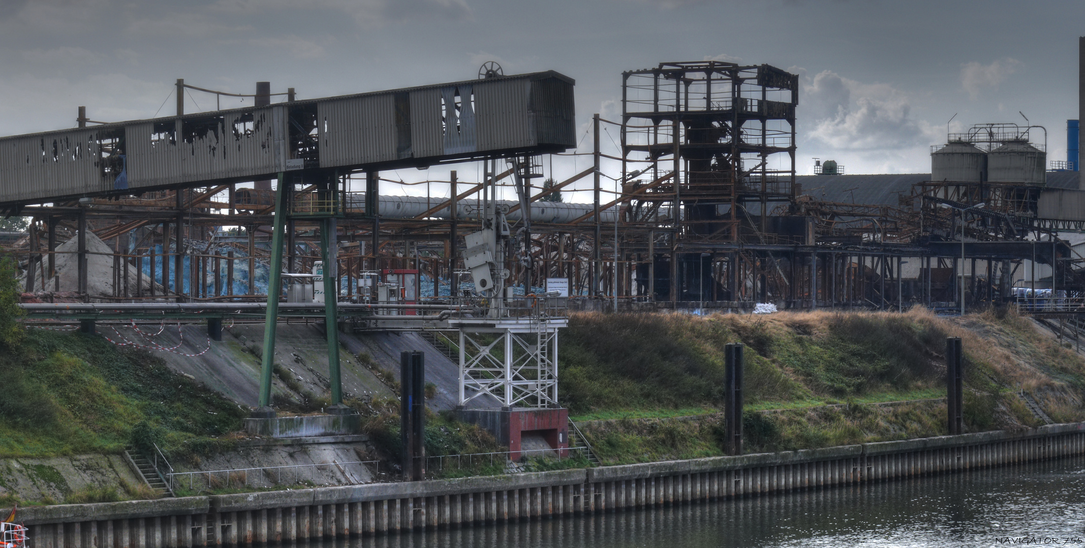 Detailaufnahme der Brandstelle. HDR