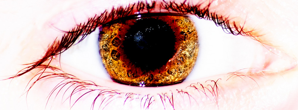 Detailaufnahme der Pupille