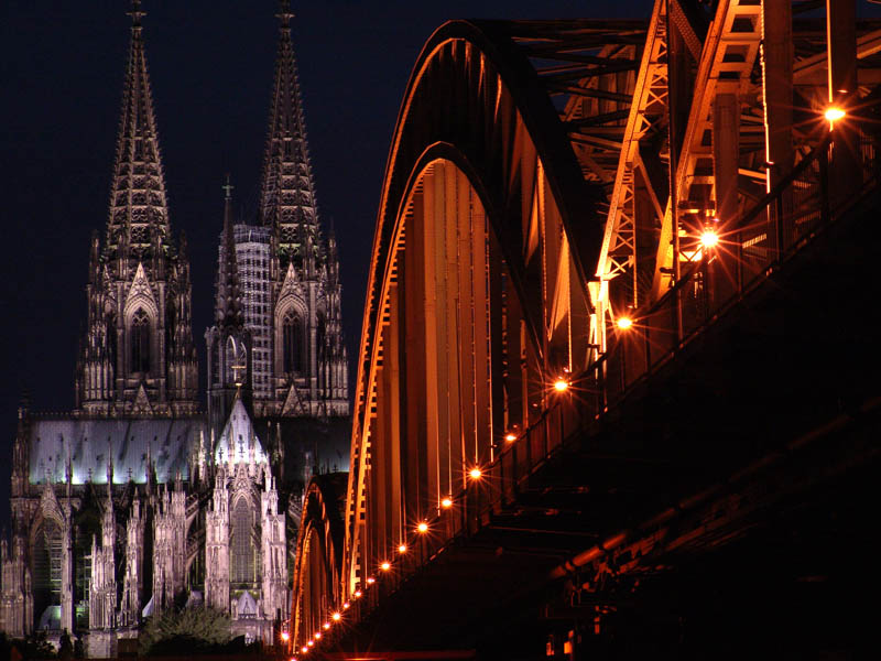 Detailaufnahme Dom Hohenzollernbrücke