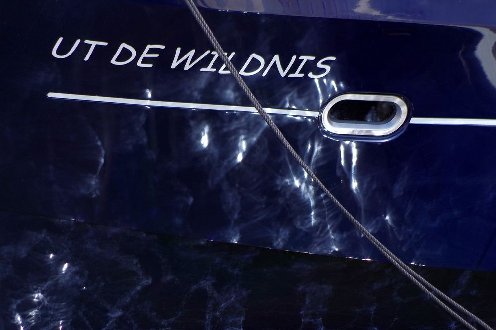 Detailaufnahme einer Yacht