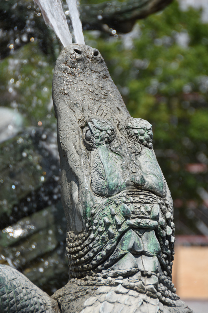 Detailaufnahme Neptunbrunnen Berlin VI