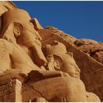 Detailaufnahme vom Felsentempel in Abu Simbel