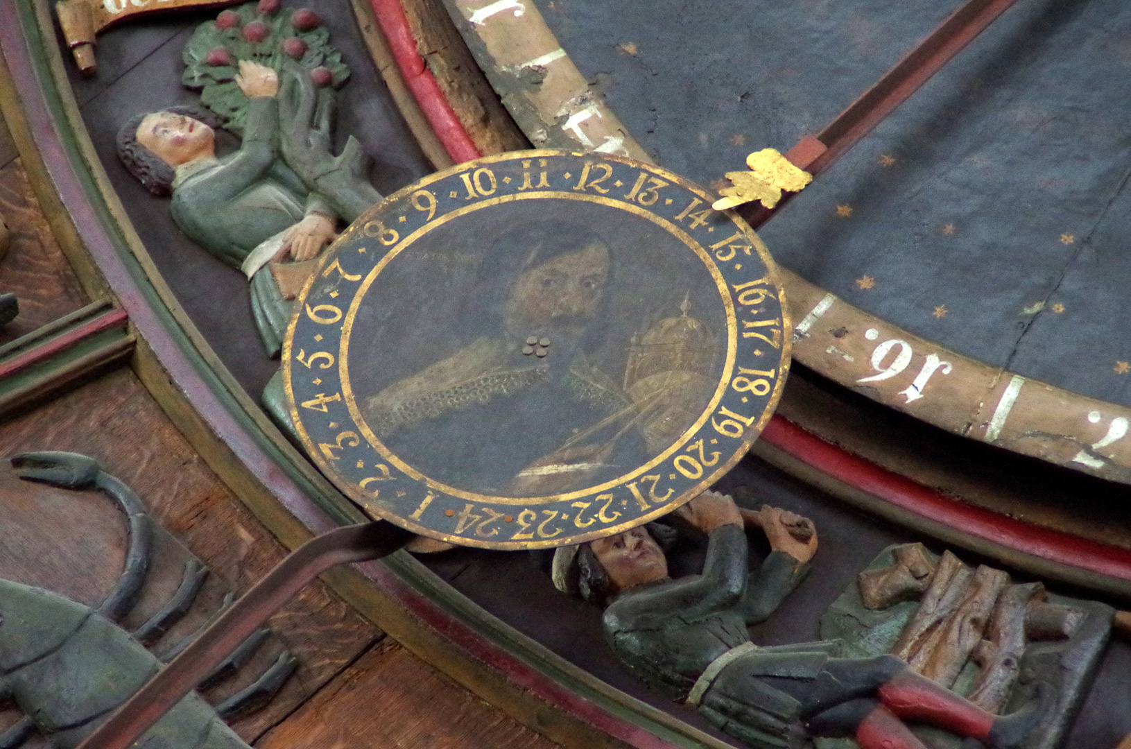 Details (2) der astronomischen Uhr der Marienkirche/Rostock