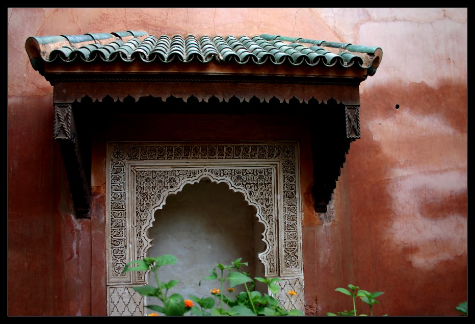 Details an den Saadier Gräbern, Marrakesch, Marokko