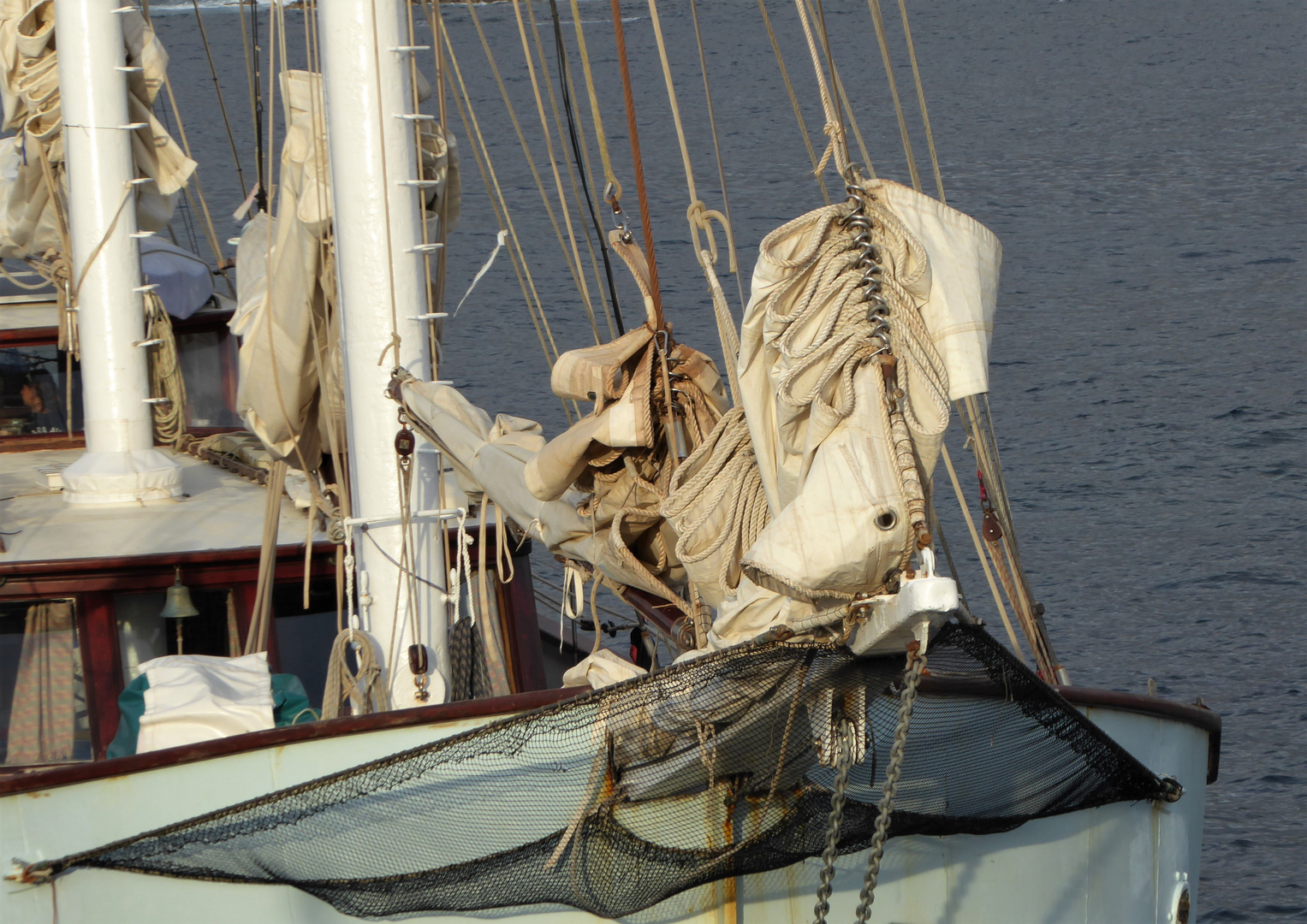 Details auf altem Segelschiff...