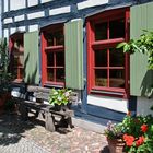 Details Fassade Fachwerkhaus Altstadt Templin