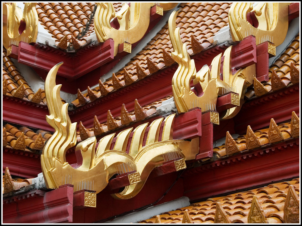 Details of a temple in Bangkok