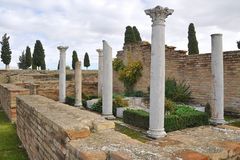 Detalle de la casa de los pajaros (Ruinas Italicas)