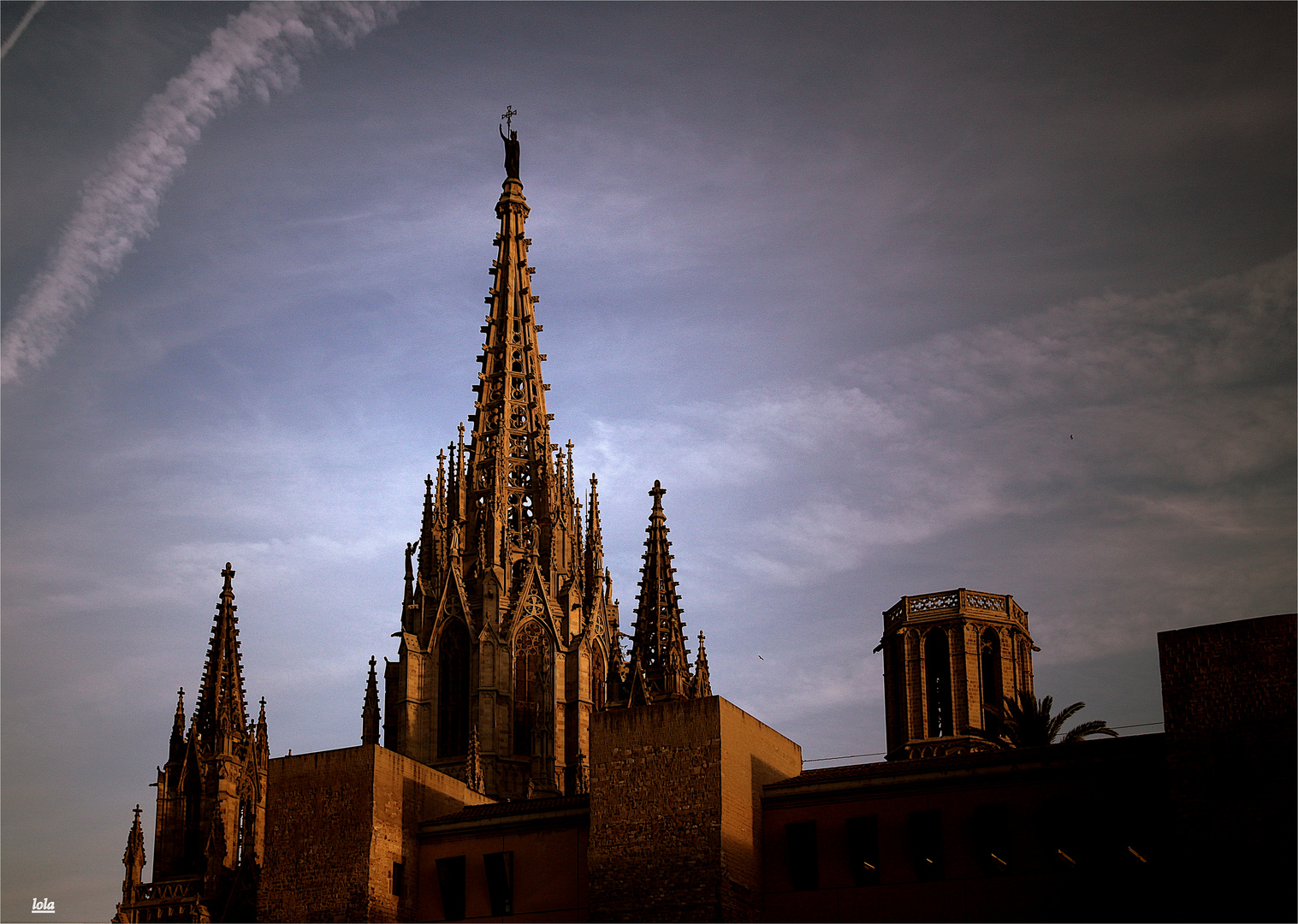 ...detalle de la catedral de Barcelona...