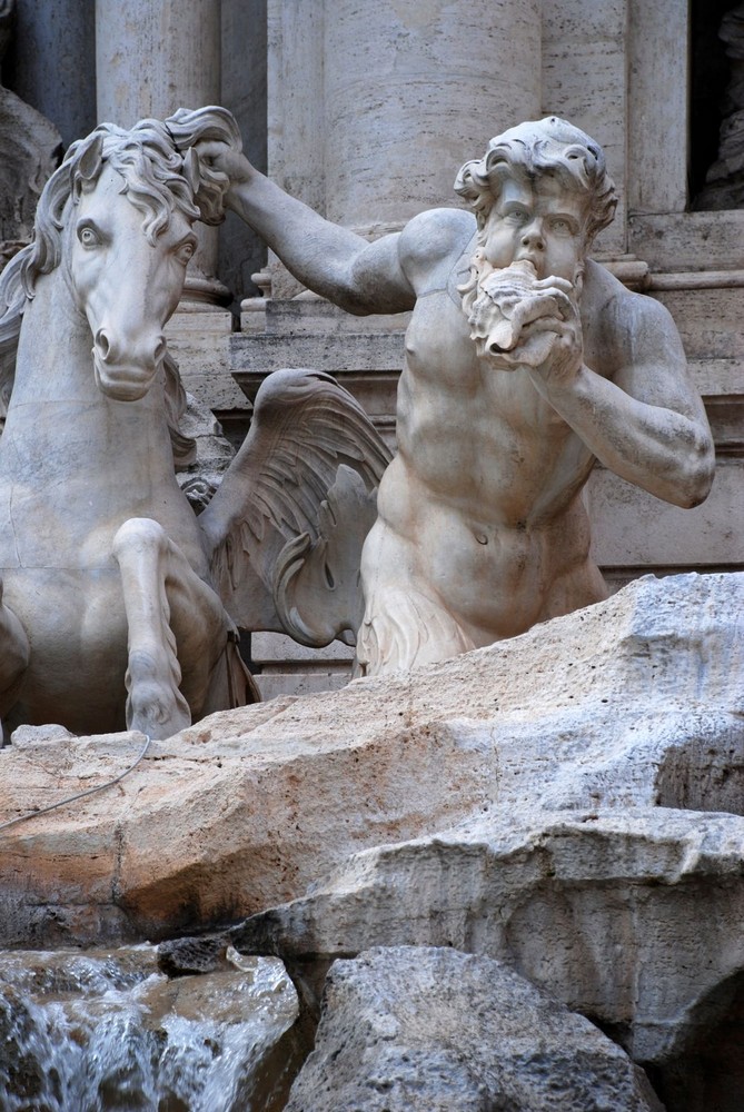 Detalle de la Fontana di Trevi