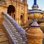 Detalles de plaza España.    SEVILLA