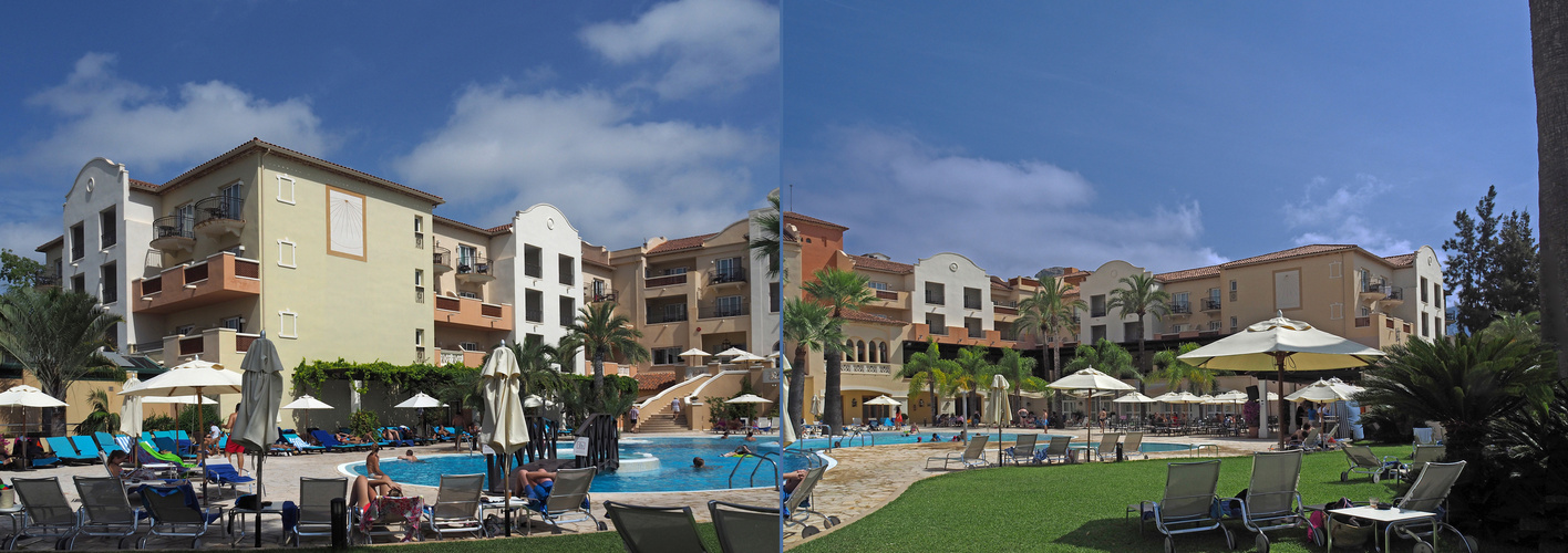 Détente autour de la piscine d’un hôtel de Dénia