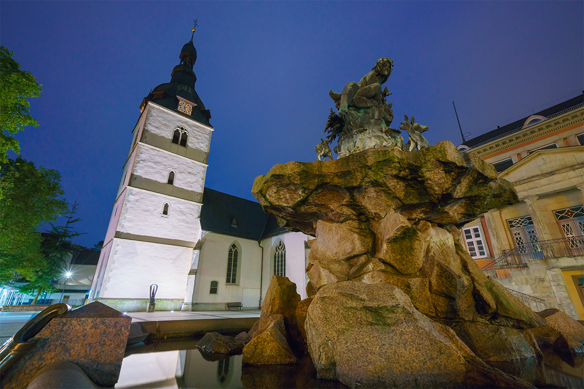 Detmold bei Nacht