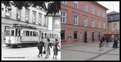 Detmold History 25/ Strassenbahn in der Langen Str.