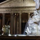 Dettaglio della fontana di piazza Pantheon