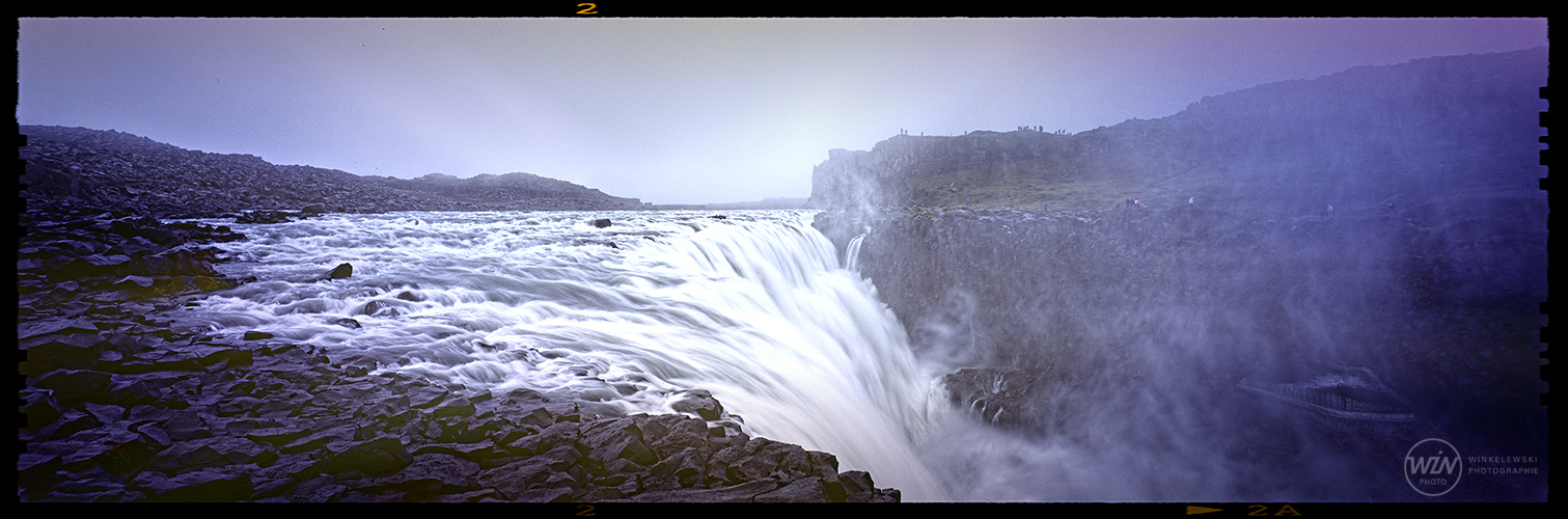 Dettifoss Mittelformat 6x17 Panorama