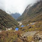 Deurali beim Abstieg vom Annapurna Base Camp (A.B.C.)