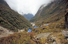 Deurali beim Abstieg vom Annapurna Base Camp (A.B.C.)