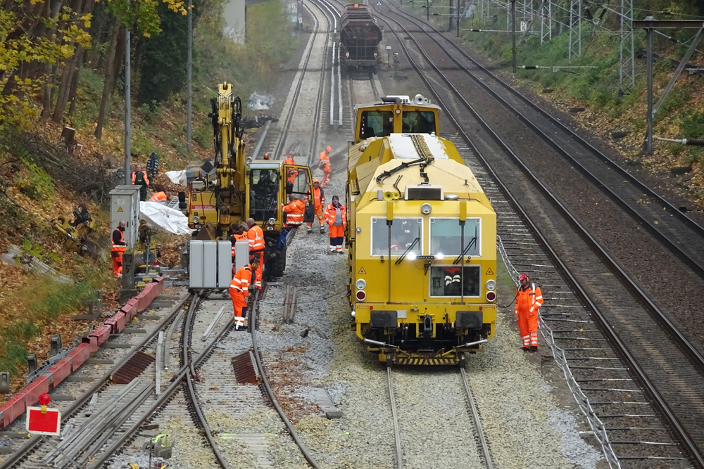 Deutsche Bahn - Gleisarbeiten - Pressefoto - Fotograf Martin Fürstenberg - www.platyn.de