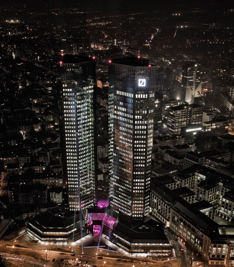 Deutsche Bank Twin Towers in Frankfurt - nach Sanierung