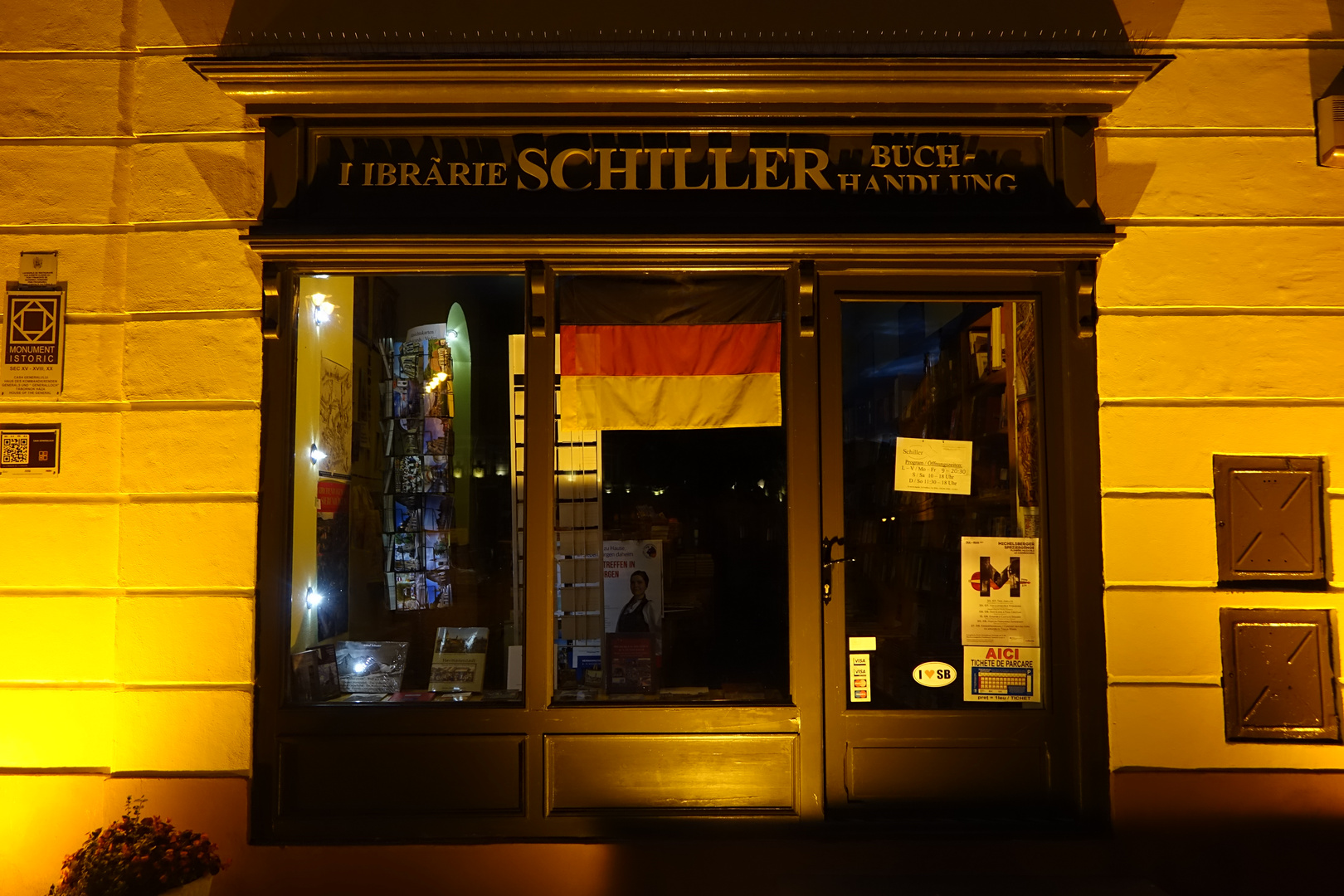 Deutsche Buchhandlung in Sibiu / Hermannstadt in Rumänien