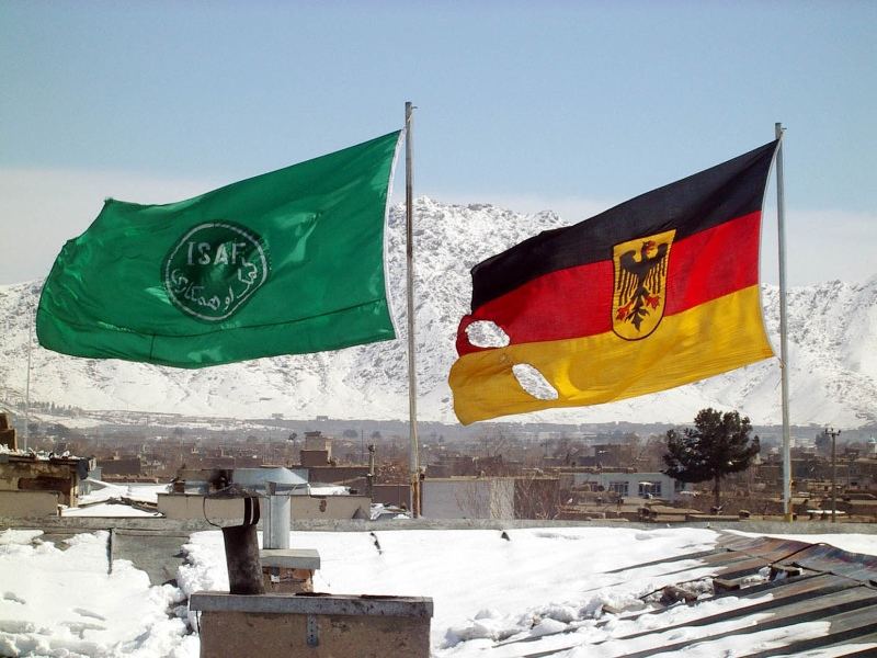 Deutsche Flagge über Kabul