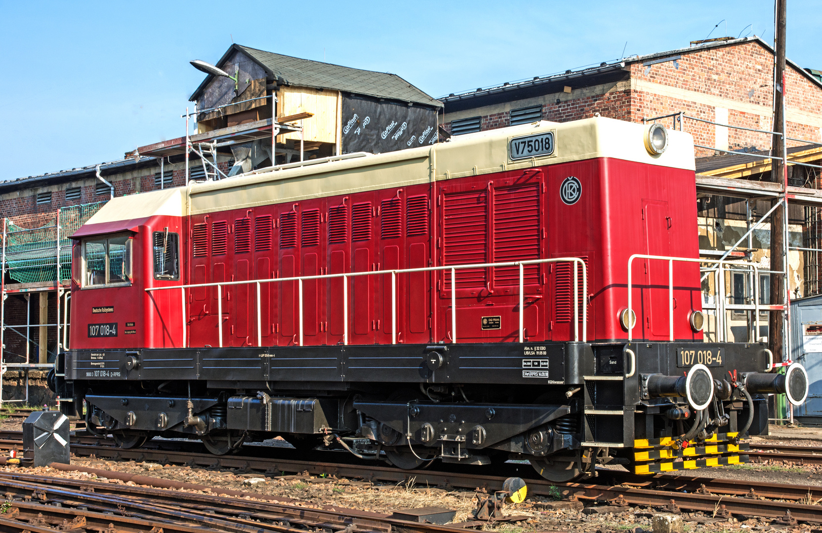 Deutsche Reichsbahn BR V75 018   BR 107 018-4