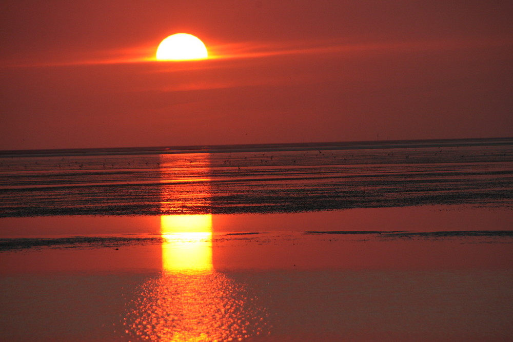 deutscher sonnenuntergang