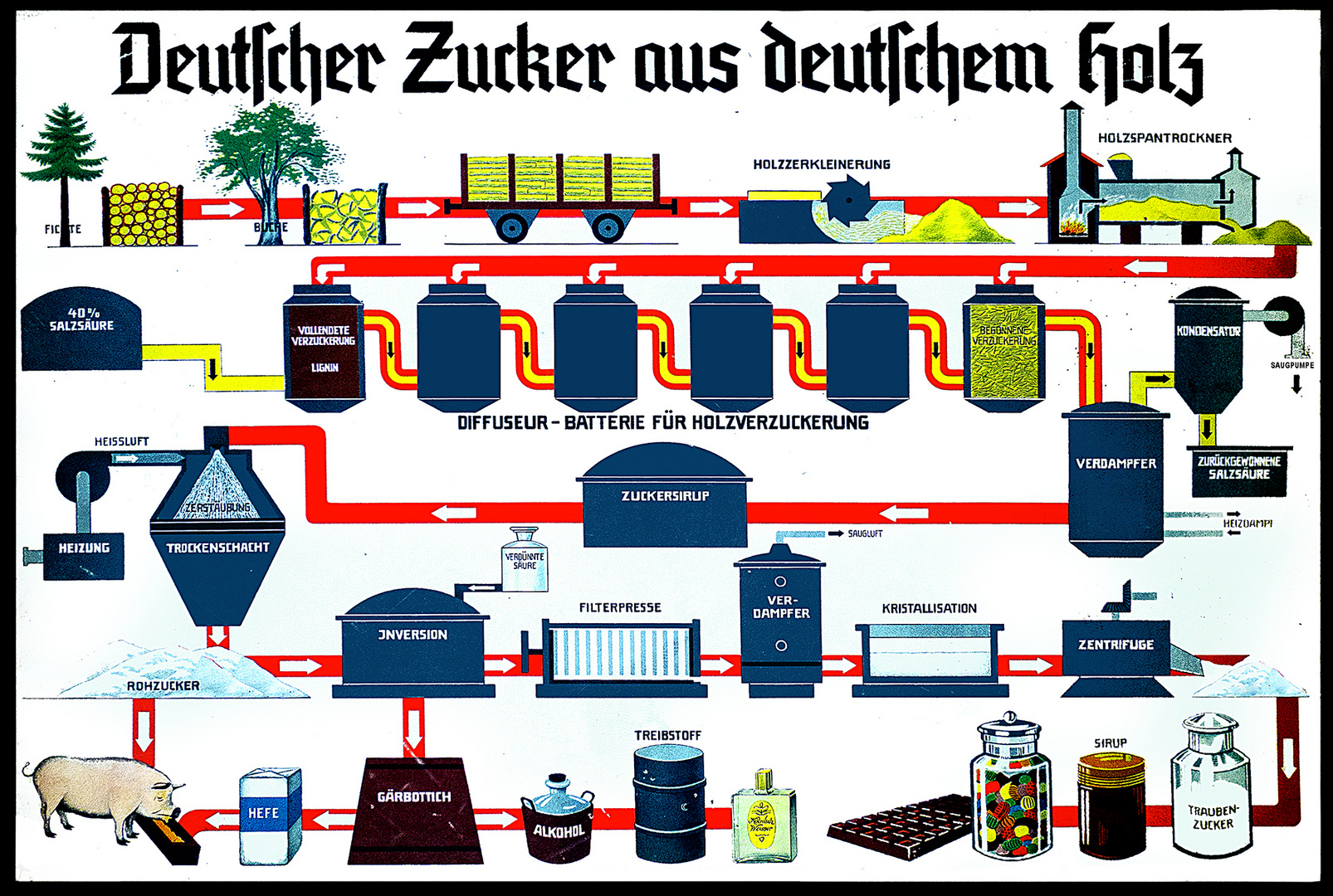 Deutscher Zucker aus deutschem Holz