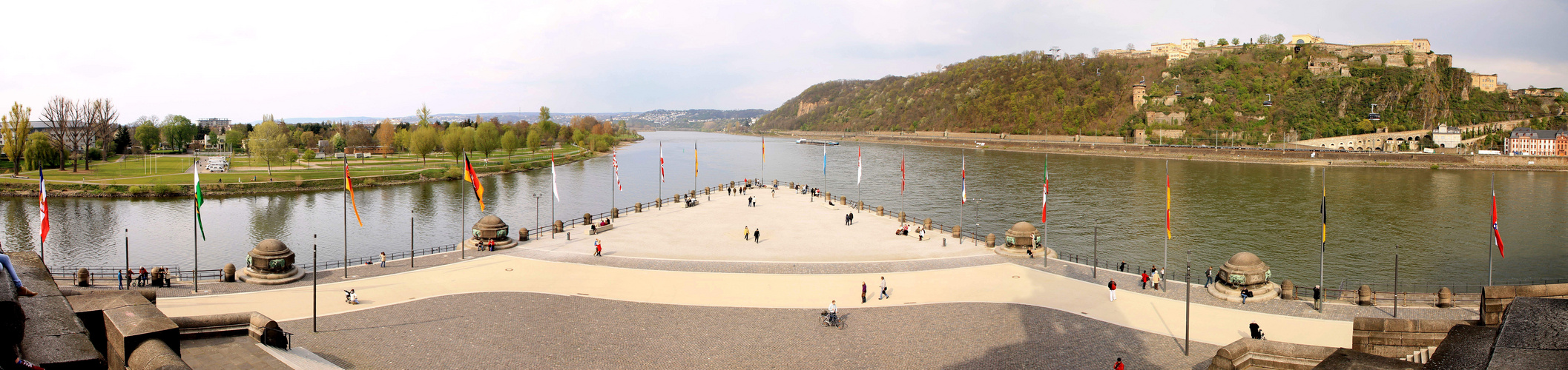 Deutsches Eck am 14-04-2012