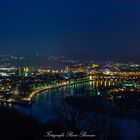 Deutsches Eck bei Nacht