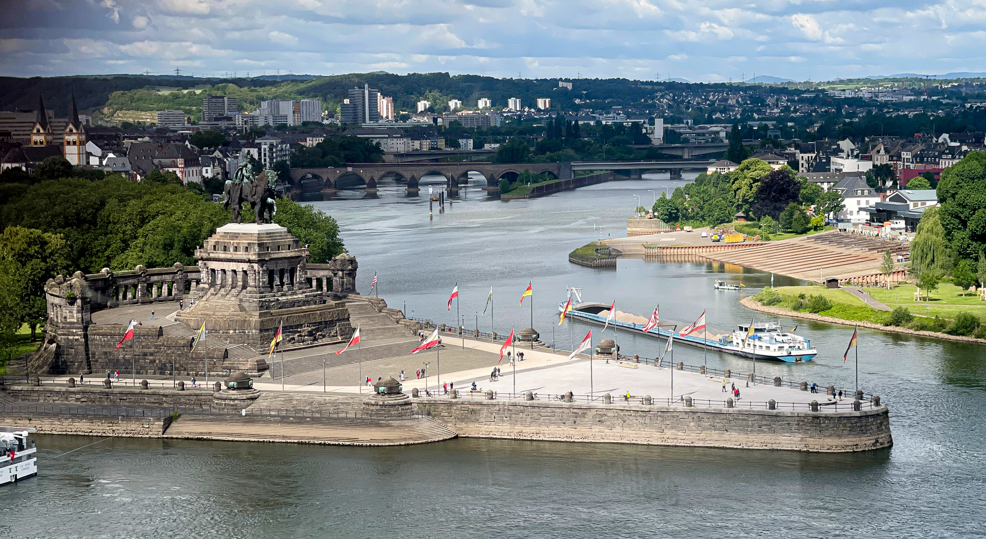 "Deutsches Eck" in Koblenz