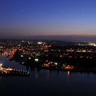 Deutsches Eck Koblenz bei nacht