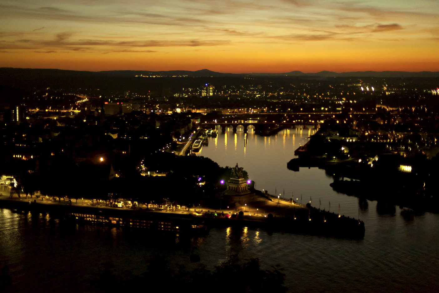 Deutsches Eck - Koblenz - Freihand