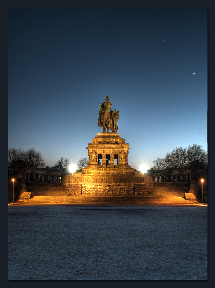 Deutsches Eck mit Denkmal Kaiser Wilhelm I.