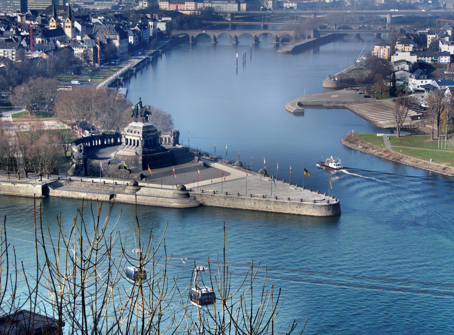 Deutsches Eck mit Kabinenbahn