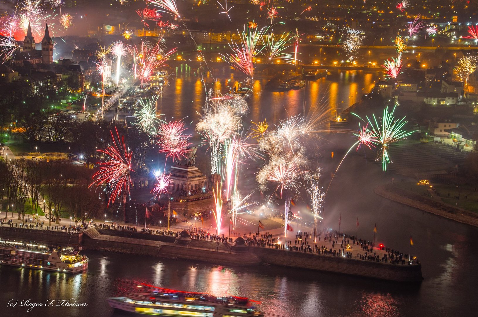 Deutsches Eck Sylvester Neujahr