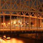 Deutsches Zollmuseum und Kornhaus-Brücke in der Speicherstadt in Hamburg