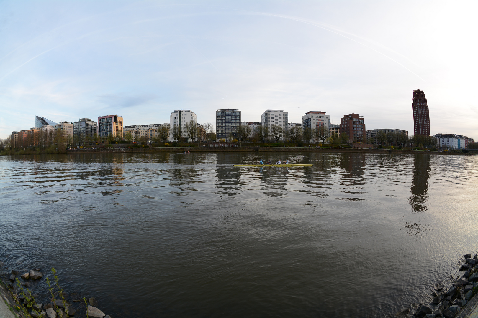 Deutschherrnufer in Frankfurt - mit Sigma Fisheye 10mm