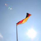 Deutschland Fahne im Wind