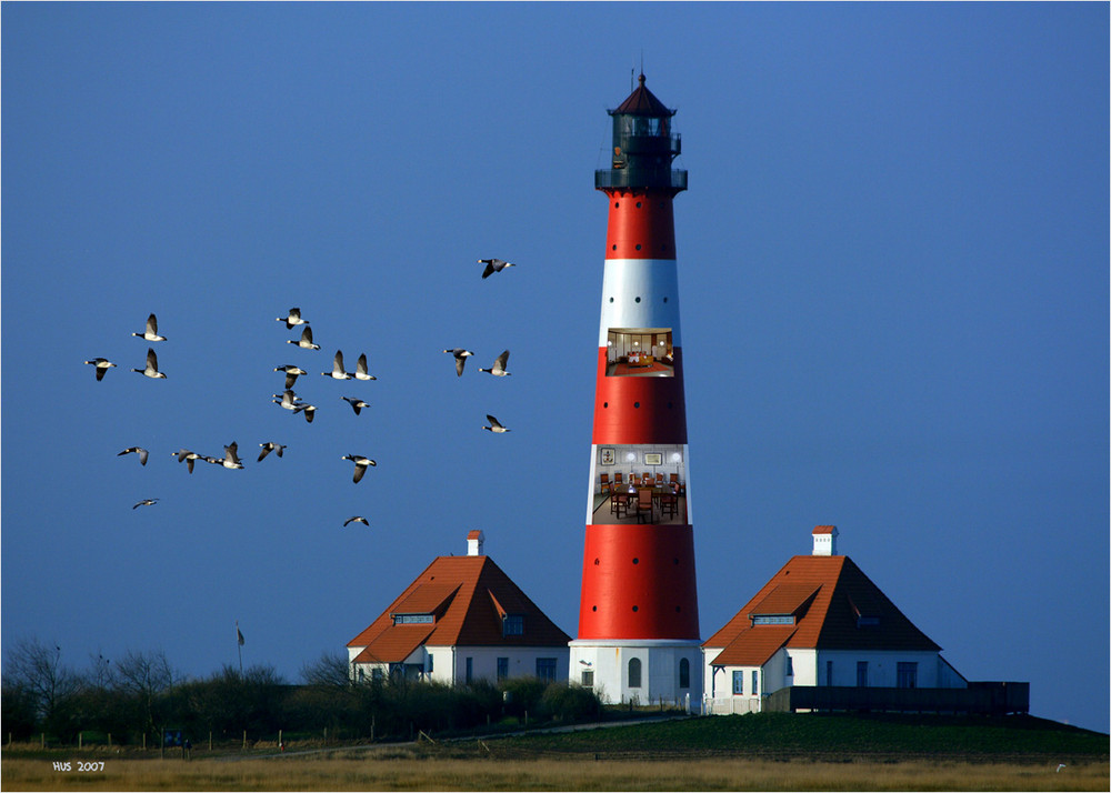 Deutschlands bekanntester Leuchtturm - transparent