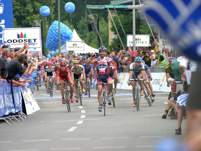 Deutschlandtour Ansbach Zieleinlauf