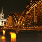 Deutzer Brücke bei Nacht!