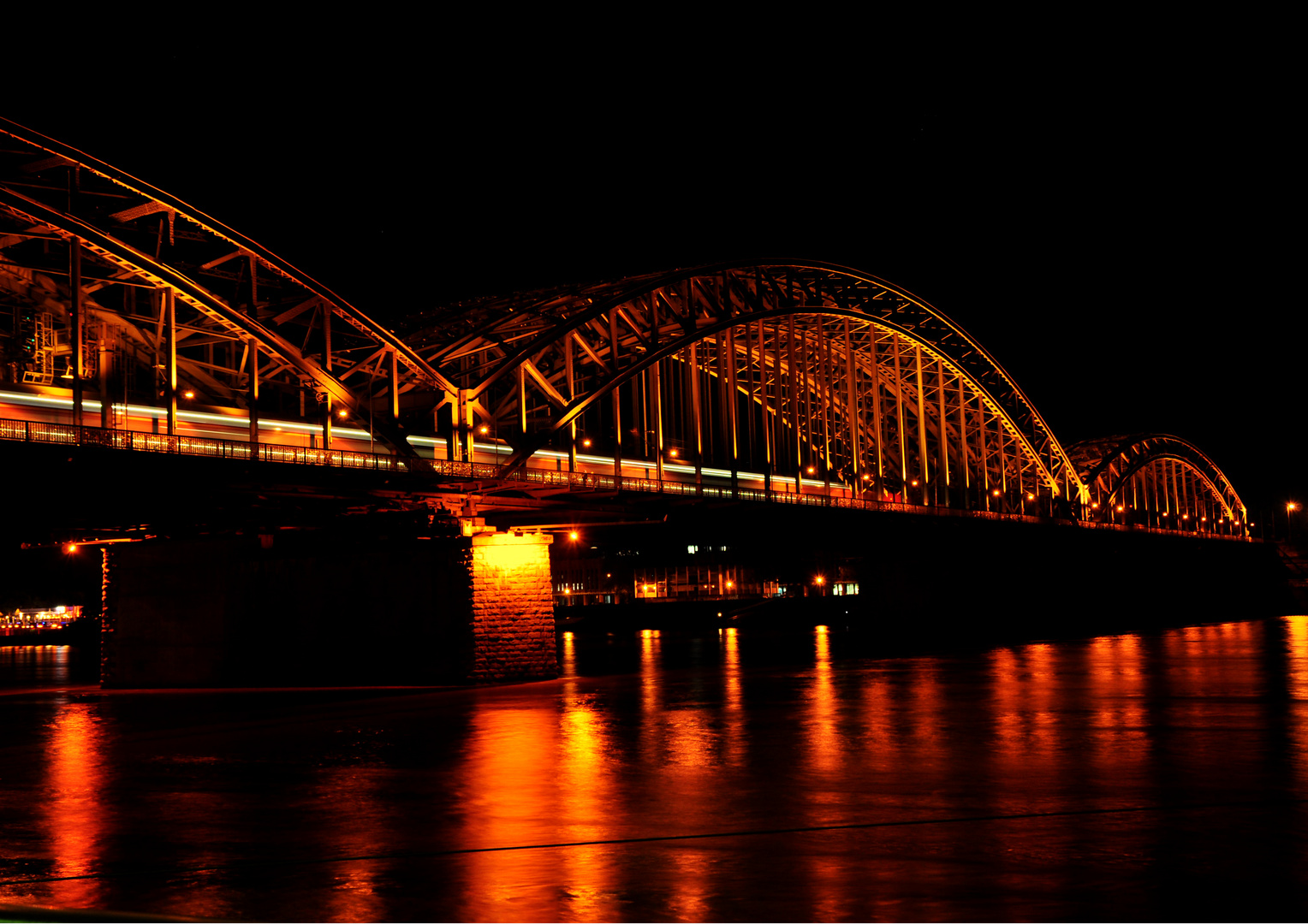 Deutzer Brücke in Köln Foto & Bild architektur, architektur bei nacht