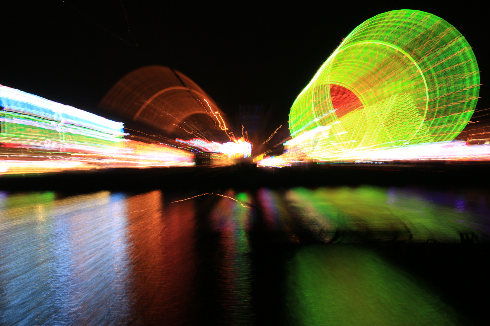 Deutzer Kirmes bei Nacht