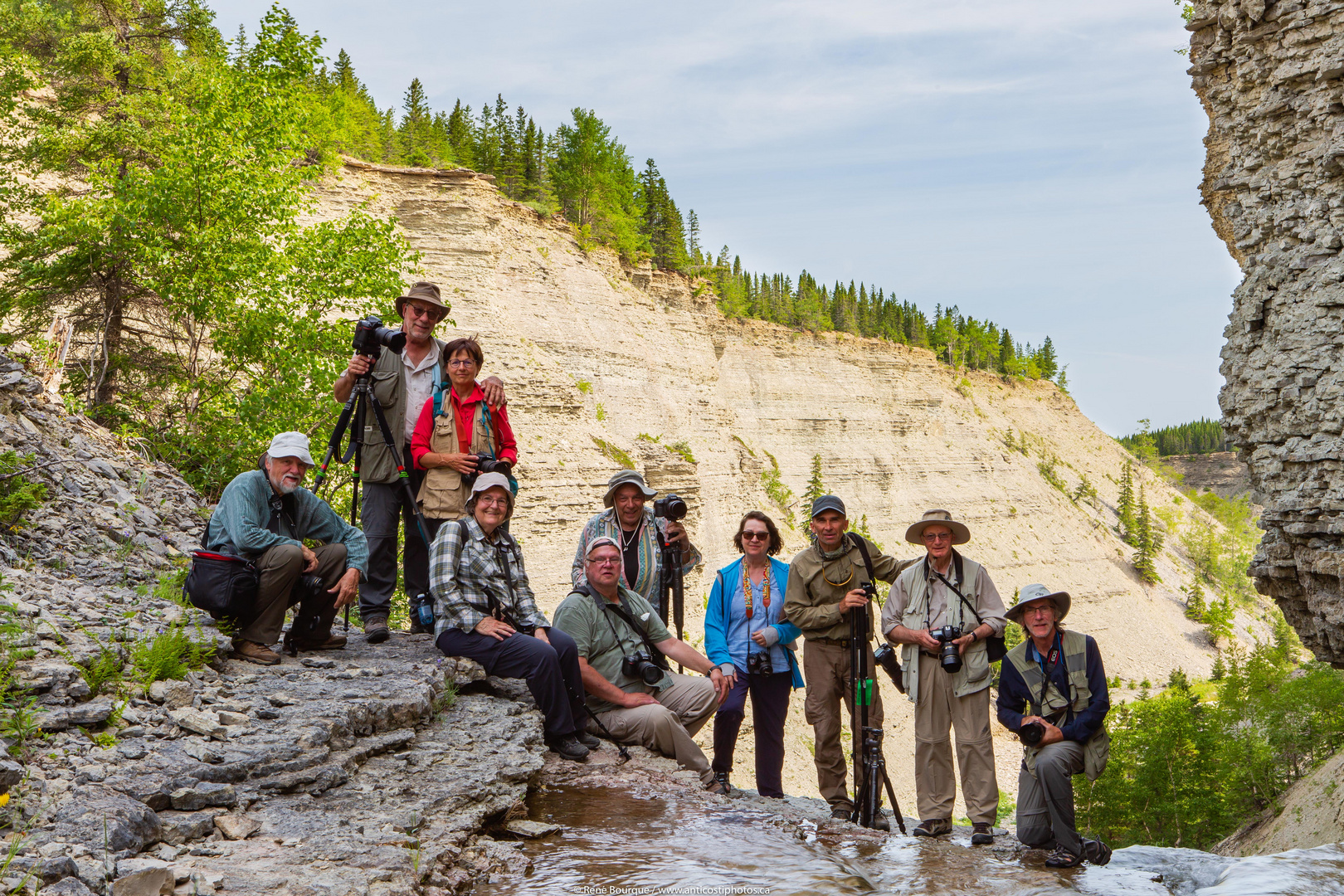 Deuxième groupe au safari photo sur l'île Anticosti, 30 juillet au 6 août