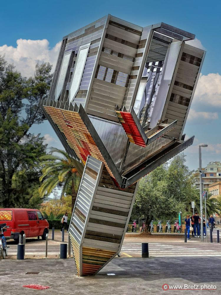 Device to root out evil by Dennis Oppenheim