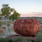 Devil Marbels bei Sonnenuntergang, Northern Territory, Australien