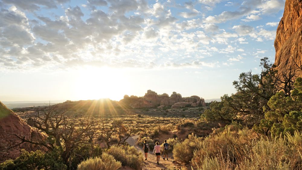 Devils Garden Trail Foto Bild Nature Sunset Usa Bilder Auf